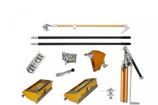 Tapetech full set of deals drywall tools with stilts